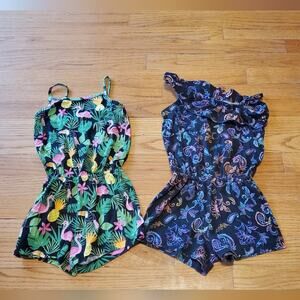 Lot bundle 4t girls toddler rompers summer sleeveless